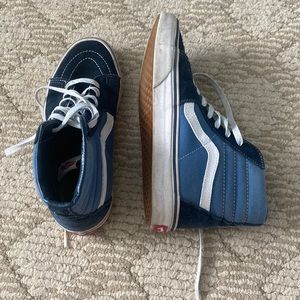 Blue vans mid tops
